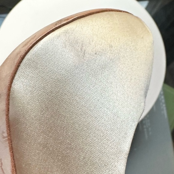 🌸BADGLEY MISCHKA🌸 Kiara Crystal Back Open Toe Pump  size 6.5 - Picture 9 of 16